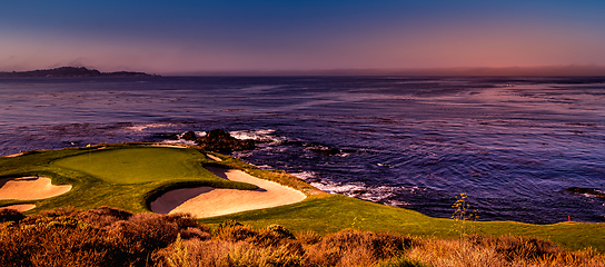 Image showing Pebble Beach golf course, Monterey, California, usa