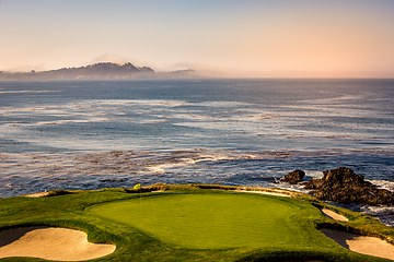 Image showing Pebble Beach golf course, Monterey, California, usa
