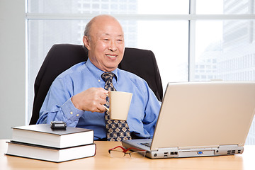 Image showing Senior asian businessman