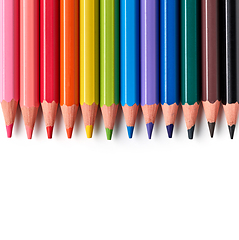 Image showing colorful wood pencils