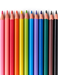 Image showing colorful wood pencils