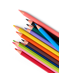 Image showing wooden color pencils