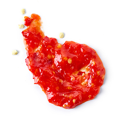 Image showing red hot chili pepper sauce