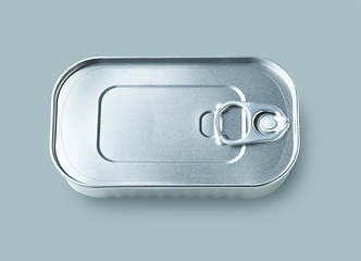 Image showing metal can isolated on grey background