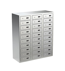 Image showing Bank safety deposit boxes