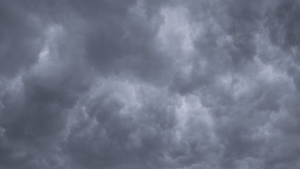 Image showing Time lapse Nature background Ominous clouds drift slowly across the sky, threatening rain. UltraHD stock footage