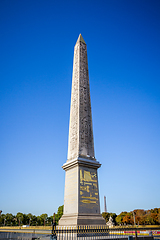 Image showing Obelisk of Luxor in Concorde square, Paris