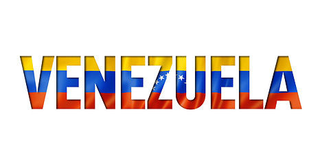 Image showing venezuela flag text font