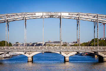 Image showing Aerial subway bridge, Paris