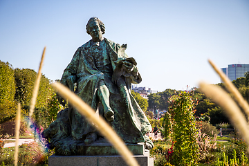 Image showing Buffon statue in the Jardin des plantes Park, Paris, France