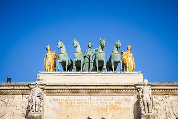 Image showing Triumphal Arch of the Carrousel, Paris, France