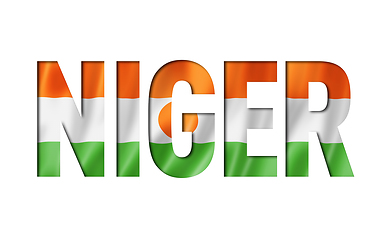 Image showing niger flag text font