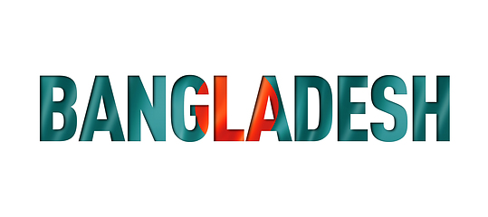 Image showing bangladesh flag text font
