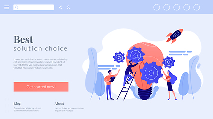 Image showing Idea management concept landing page.