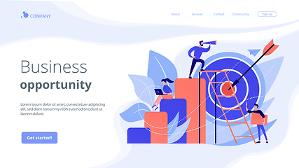 Image showing Business opportunity concept landing page.