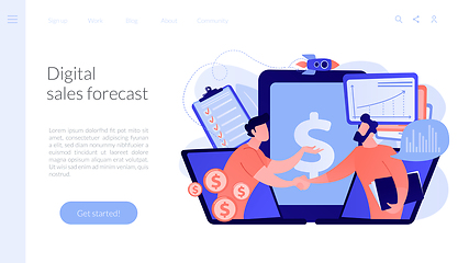 Image showing Demand planning concept landing page.