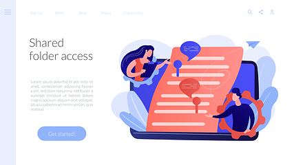 Image showing Shared document concept landing page.