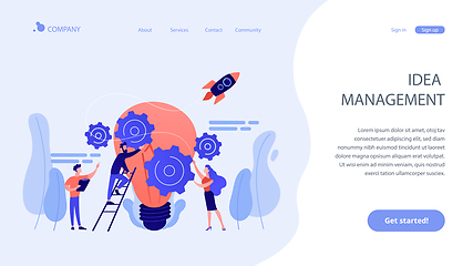 Image showing Idea management concept landing page.