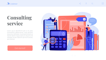 Image showing Audit service concept landing page.