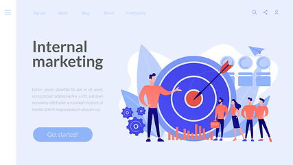 Image showing Internal marketing concept landing page.