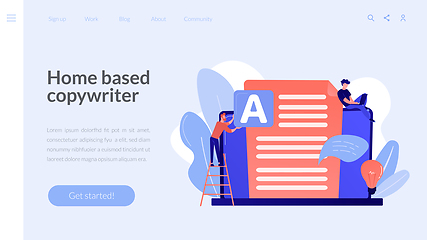 Image showing Copywriting concept landing page.