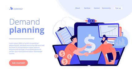 Image showing Demand planning concept landing page.