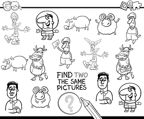 Image showing educational game coloring page