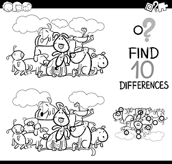 Image showing game of differences with dogs