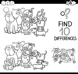 Image showing game of differences with dogs