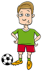 Image showing football player character cartoon