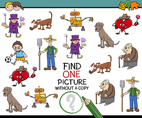 Image showing find picture activity for kids