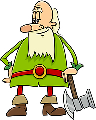 Image showing dwarf cartoon character