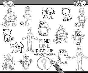 Image showing find picture coloring page