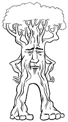 Image showing tree creature coloring page