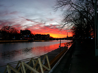 Image showing Sunset in Turku