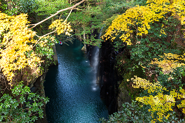 Image showing Autumn Takachiho gorge