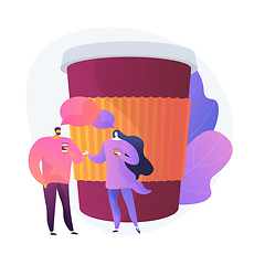 Image showing Coffee break vector concept metaphor