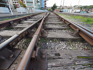 Image showing Railway track detail