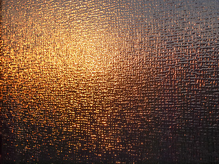 Image showing Sun behind a glass