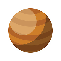 Image showing Simple Jupiter vector illustration on white background