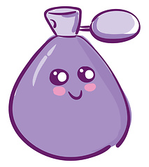 Image showing A cute violet perfume vector or color illustration