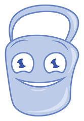 Image showing A smiling bucket vector or color illustration