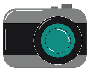 Image showing Painting of a camera vector or color illustration