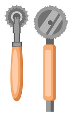 Image showing Pizza Cutter vector color illustration.