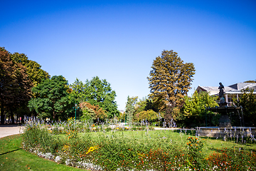 Image showing Gardens of the Champs Elysees, Paris, France