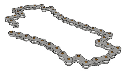 Image showing The chain picture vector or color illustration