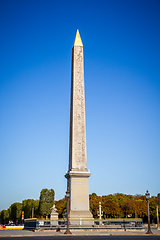 Image showing Obelisk of Luxor in Concorde square, Paris