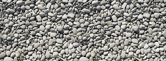 Image showing pebbles background. Banner texture