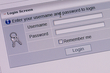 Image showing Login screen