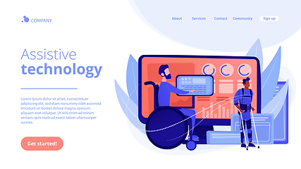 Image showing Assistive technology concept landing page